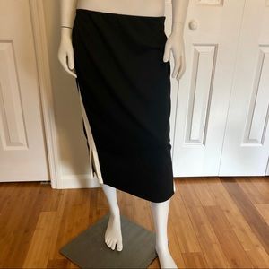 Black and white pencil skirt